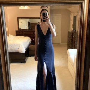 Lulu’s Navy Boho Maxi Dress